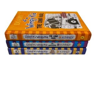 Diary of a Wimpy Kid Lot of 3 Hardcover Books Big Shot, Long Haul, Meltdown